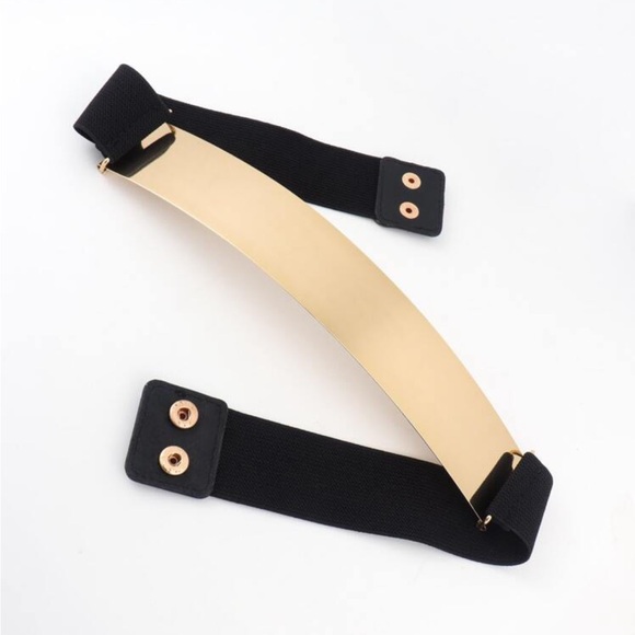 Zara limited edition stretchable with gold metallic combination belt - Picture 4 of 10